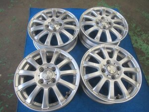 La-Strada 14インチ アルミホイール 14X4.5J +45 PCD100 4H 4穴 中古