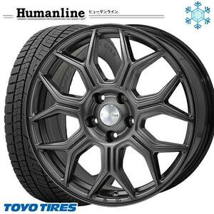 高崎 新品 冬セット ヒューマンライン HS-10M 15x6.0J +53 5H114.3 トーヨータイヤ OBSERVE GIZ2 185/65R15インチ フリード等