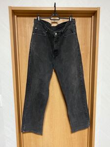 90s〜00s相当　POLO JEANS COMPANY RL ポロジーンズ ラルフローレン デニムパンツ ブラックデニム　中古　古着　メンズ　ヴィンテージ 