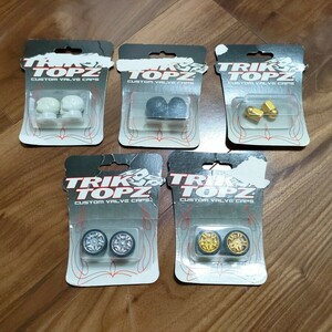 【5個セット】TRIK TOPZ CUSTOM VALVE CAPS バルブキャップ