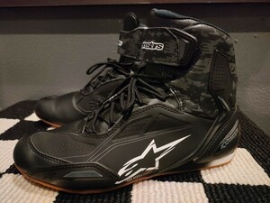 Alpinestars FASTER-3 SHOES BLK DK GRY GUM アルパインスターズ　ファスター3 EURO42.5　約26.5〜27cm　ライディングシューズ　