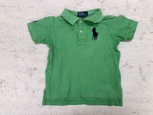 ポロ ラルフローレン Polo by Ralph Lauren アメカジ キッズ ベビー 子供服 鹿の子 ビッグポニー 半袖ポロシャツ サイズ18M 緑