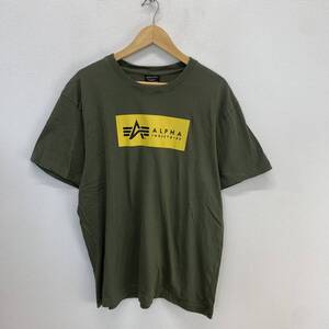 ALPHA INDUSTRIES アルファ インダストリーズ 半袖 プリント Tシャツ カットソー メンズ コットン XL 10118586