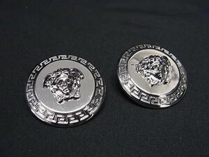 1円 ■美品■ VERSACE ヴェルサーチ メデューサ ピアス アクセサリー レディース シルバー系 FD2039