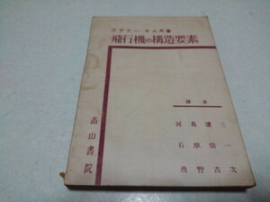 ▲　飛行機の構造要素　/　ワグナー・キム　高山書院1944年発行