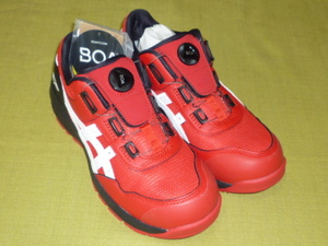 アシックス 安全靴 ウィンジョブ CP209 BOA 25.5㎝　ローカット 未使用　 クラシックレッド×ホワイト　作業靴 　ASSICS　WINJOB