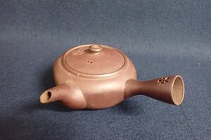 011505 万古焼？ 壽 煎茶道具 煎茶器 茶注 横手急須