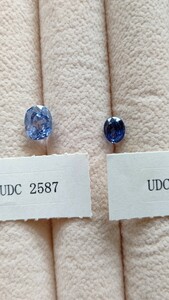 [再出品]爽やかな青色が美しいスリランカ産非加熱ブルーサファイア大粒ルース2点!4.67ct+2.12ct合計6.79ct!双方中央宝石研究所の鑑別書付!