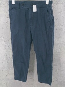 ◇ green label relaxing グリーンレーベルリラクシング UNITED ARROWS 七分丈 クロップド 36 ネイビー レディース