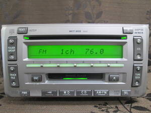 M2456 ＞＞トヨタ純正　CD/MDデッキ　整備済　MCT-W55＜＜ MP3/WMA 売切り♪