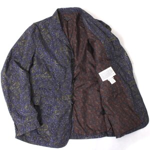 ENGINEERED GARMENTS Andover Jacket - Batik Print 定価50,600円 sizeM NAVY エンジニアード ガーメンツ ジャケット