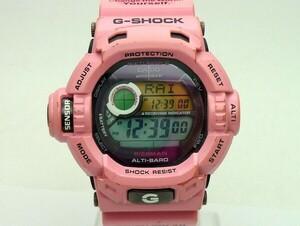 1000円スタート 腕時計 CASIO カシオ G-SHOCK RISEMAN ライズマン 3145 GW-9200KJ 電波ソーラー LOVETHESEA ANDTHEEARTH ピンク TKD J716