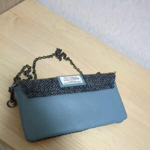 HARRIS TWEED　ハリスツイード チェーン ショルダーバッグ ポーチ 斜め掛け 