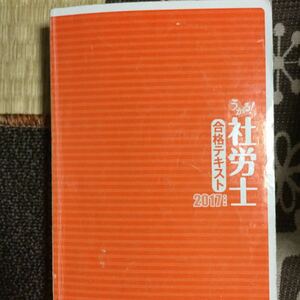 社労士 本 痛みあり カバー無し 2017 合格テキスト 社会保険労務士
