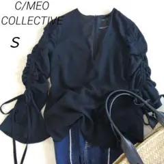 美品 C/MEO COLLECTIVE カメオコレクティブ ギャザー ブラウス