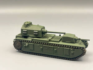 1/144 WWII French FCM-F1 Heavy Tank green painted