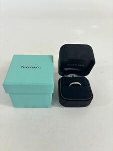 TIFFANY&CO. ティファニー　ハーフ　エタニティ pt950 プラチナ　重量:約3.6g 　ダイヤモンド　リング　9号