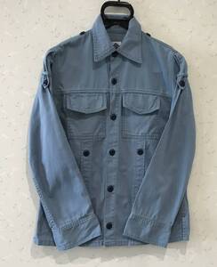 ※ ポストオーバーオールズPOST OVERALLS 長袖 エポレット ミリタリー シャツ ジャケット 日本製 M 　　　　　　　　　　　BJBJ.A