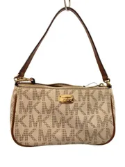 MICHAEL KORS JET SET CROSSBODY POUCHETTE レザー ホワイト 35H6GTTC2B 底面シミ有