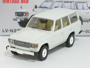 トヨタ ランドクルーザー60 Gパッケージ（白）LV-N279a【トミーテック社1/64ミニカー】【トミカの時】