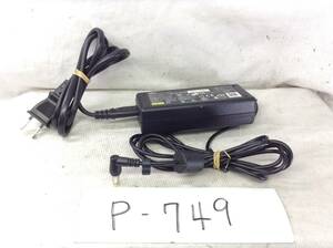 P-749　NEC　製　ADP-65NH　仕様　19V　3.16A　ノートPC用ACアダプター　即決品　