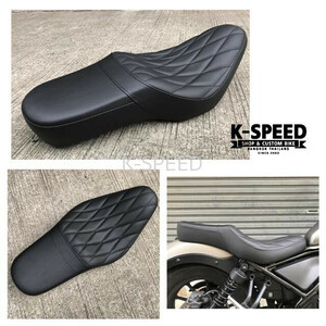 ホンダ　レブル　カスタム　シート　 RB0070　 Diabolus Long Seat with Thick End (Diamond) Rebel 250 & 500 