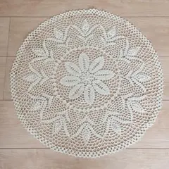 ハンドメイド ドイリー  レース編み 50cm*50cm