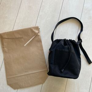 黒 エンダースキーマ ファンクショナルバケットバッグ Hender Scheme ブラック functional bucket bag ショルダーバッグ 鞄 巾着 スモール