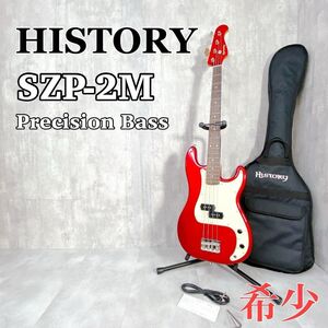 Y190 HISTORY ヒストリー SZP-2M プレシジョンベース 赤 レッド シリアル有 2004年製