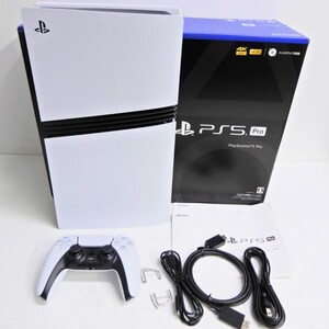 059Z495★【中古 美品/動作品】 PlayStation5 Pro PS5 本体 CFI-7000B01 デジタルエディション 【コントローラー・ケーブル付属】 新型 ②