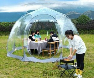 実用テント雨対策アウトドアテント高品質/防湿アウトドア露天透明星空テントキャンプビーチ釣りテント