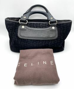 セリーヌ CELINE ブギーバッグ オールレザー スウェード マカダム柄 ハンドバッグ