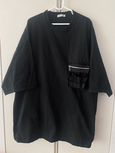 アンダーカバー　オーバーサイズ　Ｔシャツ　トライバルフライPK BIG TEE/BLACK/BLACK