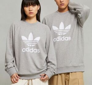 adidas Originals/アディカラートクルーネック スウェット　グレー M トレーナー