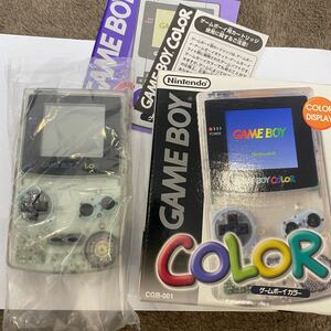 【新品】ゲームボーイカラー ■新品未使用品　レア　人気カラー　クリア　GBC 任天堂 説明書 箱　Nintendo ニンテンドー　ゲームボーイ