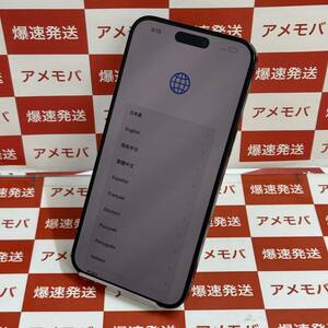 爆速発送 ジャンク品 iPhone15 Pro Max 256GB AU版SIMフリー MU6T3J/A 背面割れ、アクティベーションロック未解除