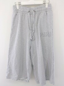 ◇ PUMA プーマ ワイド パンツ サイズL グレー レディース