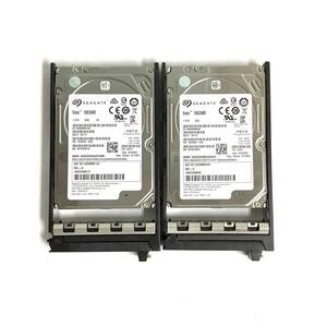 S6073164 SEAGATE Exos 10E2400 1.2TB SAS 10K 2.5インチ HDD 2点【中古動作品】