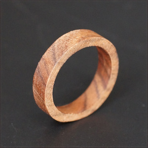 [RING] Natural Wood Sandalwood 天然木 指輪 サンダルウッド 白檀 ナチュラル ウッド 5.5mm フラット リング (23号)