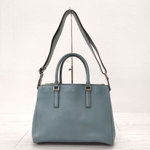 Anya Hindmarch イーブリー レザー 2way ハンドバッグ ショルダーバッグ ミズイロ アニヤ・ハインドマーチ 4-0306G 232377