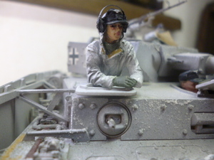 1／３５ ドイツ戦車兵冬期レジン完成品２