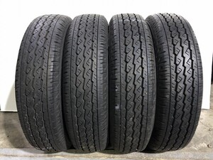 2022年製 8.5分山程(PS6L312) 165R14 LT 6PR BRIDGESTONE V600 4本 夏タイヤ 送料無料