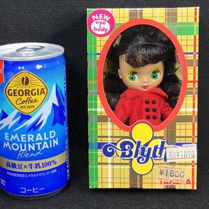 【新品・未開封品・レア】タカラ プチブライス Blythe トータリータータン 真っ赤なダブルジャケット スリープアイ 可動ボディ 2003年発売 