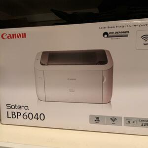 ●CANON(キヤノン) Satera LBP6040 A4モノクロレーザープリンター●新品未開封品・純正セットアップトナー付属・安心のメーカー保証付き●