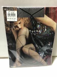 ジュエルネット 【ブラック】グンゼ Tuche couture ストッキング パンスト UNO M-L 美脚 GUNZE デザイン 柄 タイツ 網