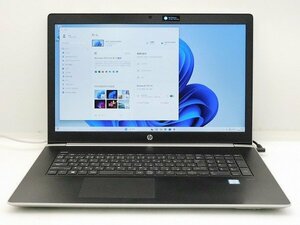 【1円スタート】hp ProBook 470 G5 Core i5 8250U 8GB 256GB（SSD)+1TB(HDD) GeForce 930MX 17.3インチ FHD (1920×1080) Windows11 Pro