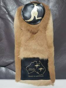 本革毛皮カンガルー　GENUINE KANGARO FUR　ヘッドカバー　クラブヘッドカバー　 