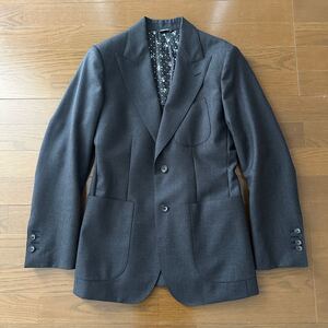 DOLCE&GABBANA メンズ　ジャケット　スカル柄　44サイズ　グレー