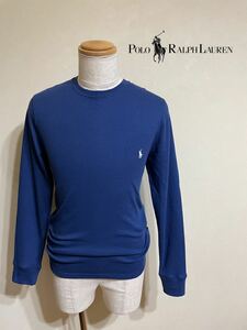 【良品】 Polo Ralph Lauren ポロ ラルフローレン サーマル Tシャツ ロンT トップス サイズS 長袖 ブルー