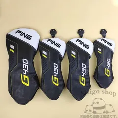 大人気 PING Golf ゴルフ クラブ ヘッドカバー 4点セット 1+3+5+UT アイアン用 ドライバー用 ゴルフヘッドカバー ホワイト+ブラック